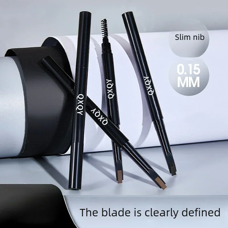 Waterproof 4 Color Triangle Eyebrow Pen Make Up Tools Eyebrow Pencil Automatic Rotating Double Head Long Lasting Natural