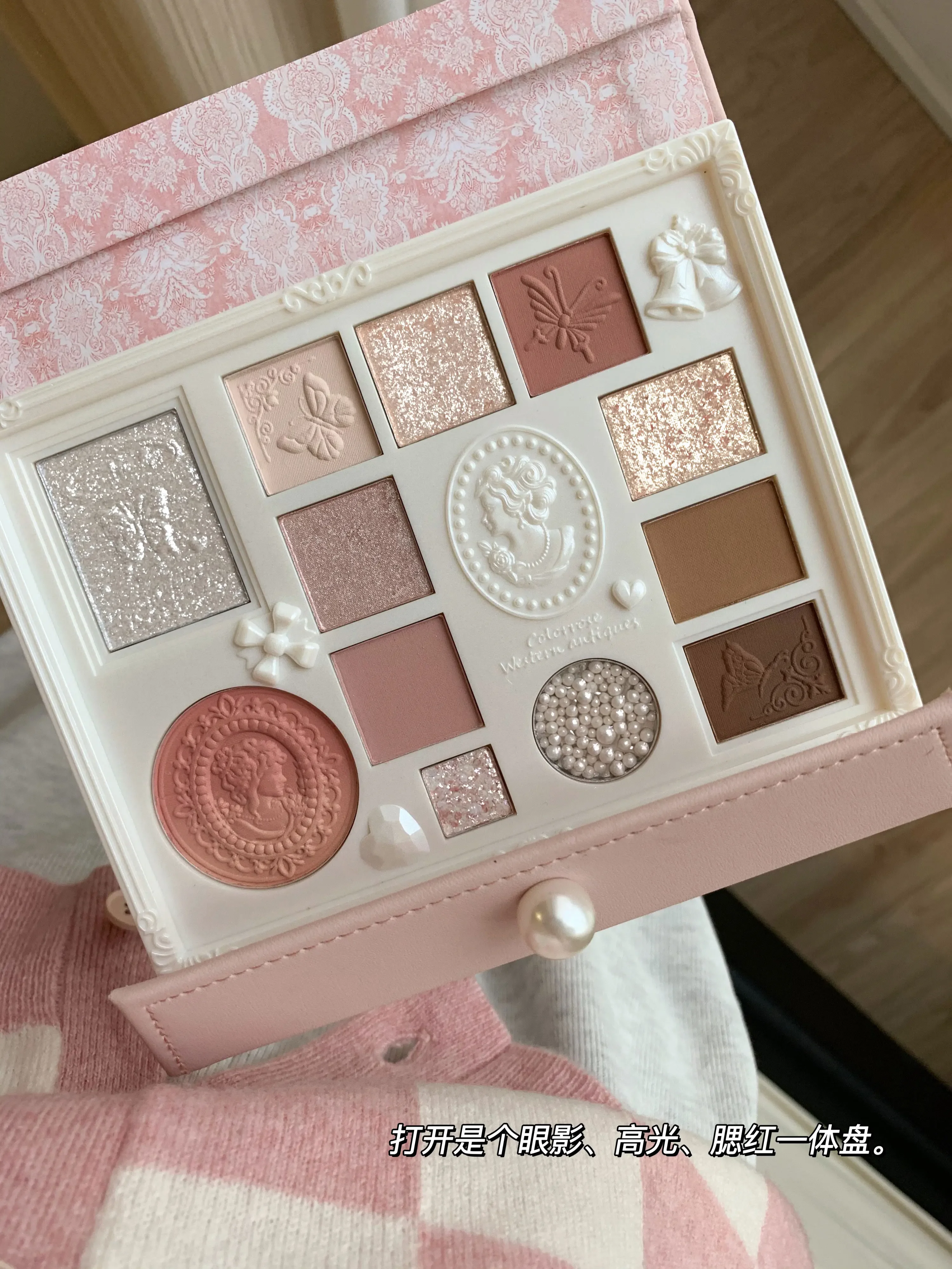 Imagem -03 - Color Rose Eyeshadow Maquiagem Paleta Paleta de Destaque Gift Set