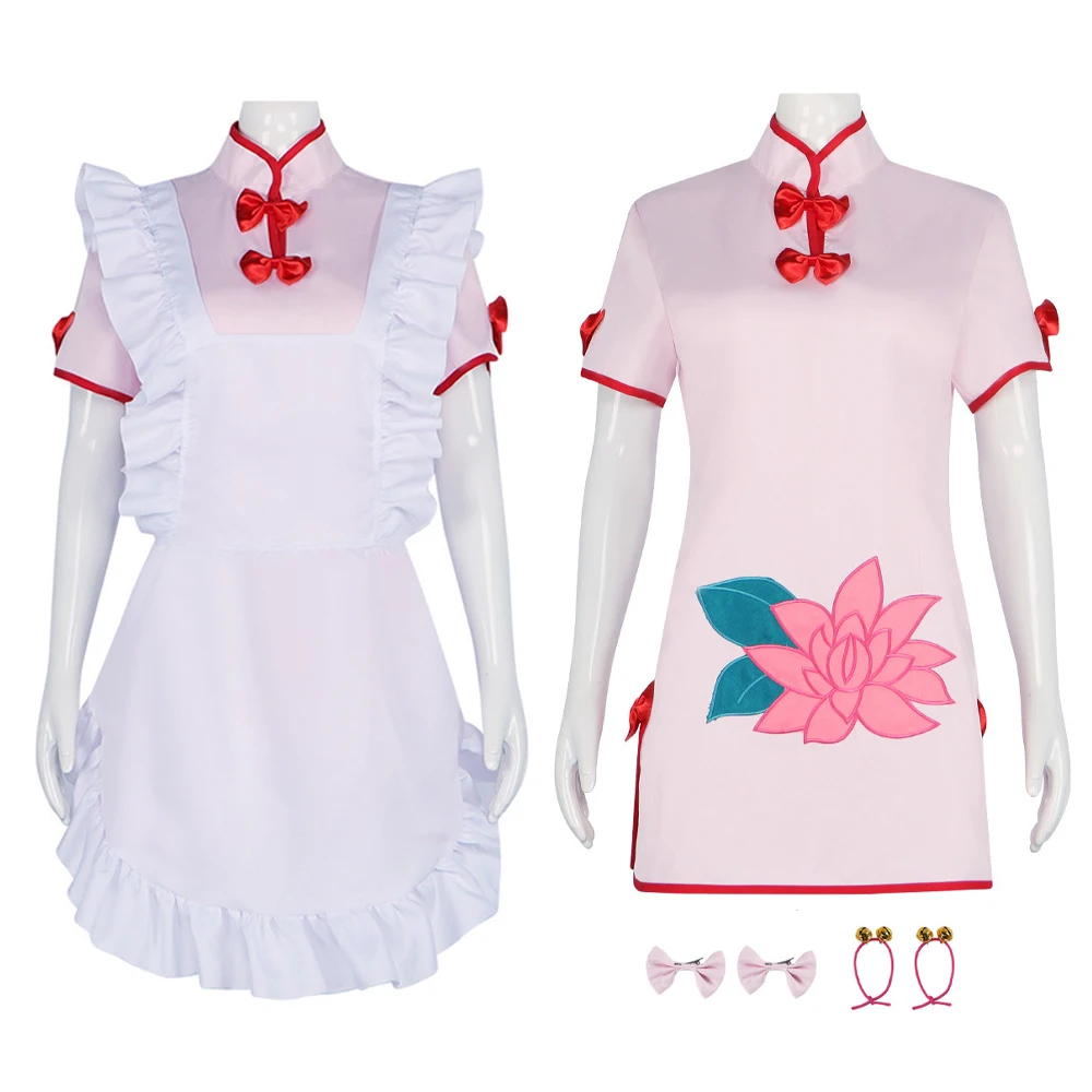 

Anime Shampoo Cosplay Costume Full Set Lovely Maid Dress Uniform for Women Women Adult Halloween Carnival Party Clothes Roleplay