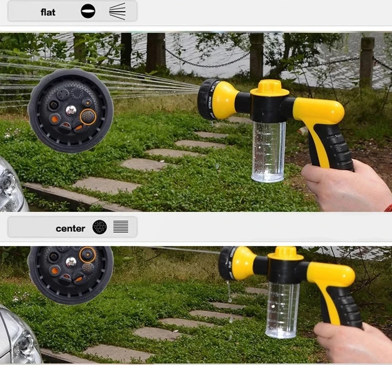 Multi-funktion hochdruck auto waschen wasser pistole schaum sprüher sprühflasche haushalt Wasser Pistole Tragbare Auto Waschmaschine Sprayer – Detail 7
