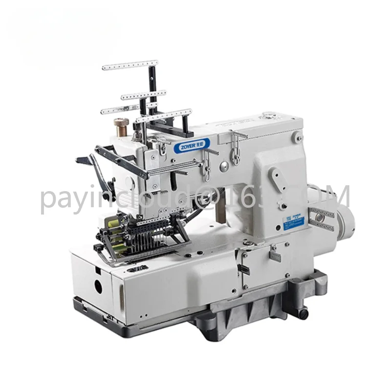 ZY1012PSSM Zoyer 12-needle Flat-bed Double Chain Stitch Sewing Machine 6MM Max. Sewing Thickness 12 Needles 3/16 or 1/4 7-17 36