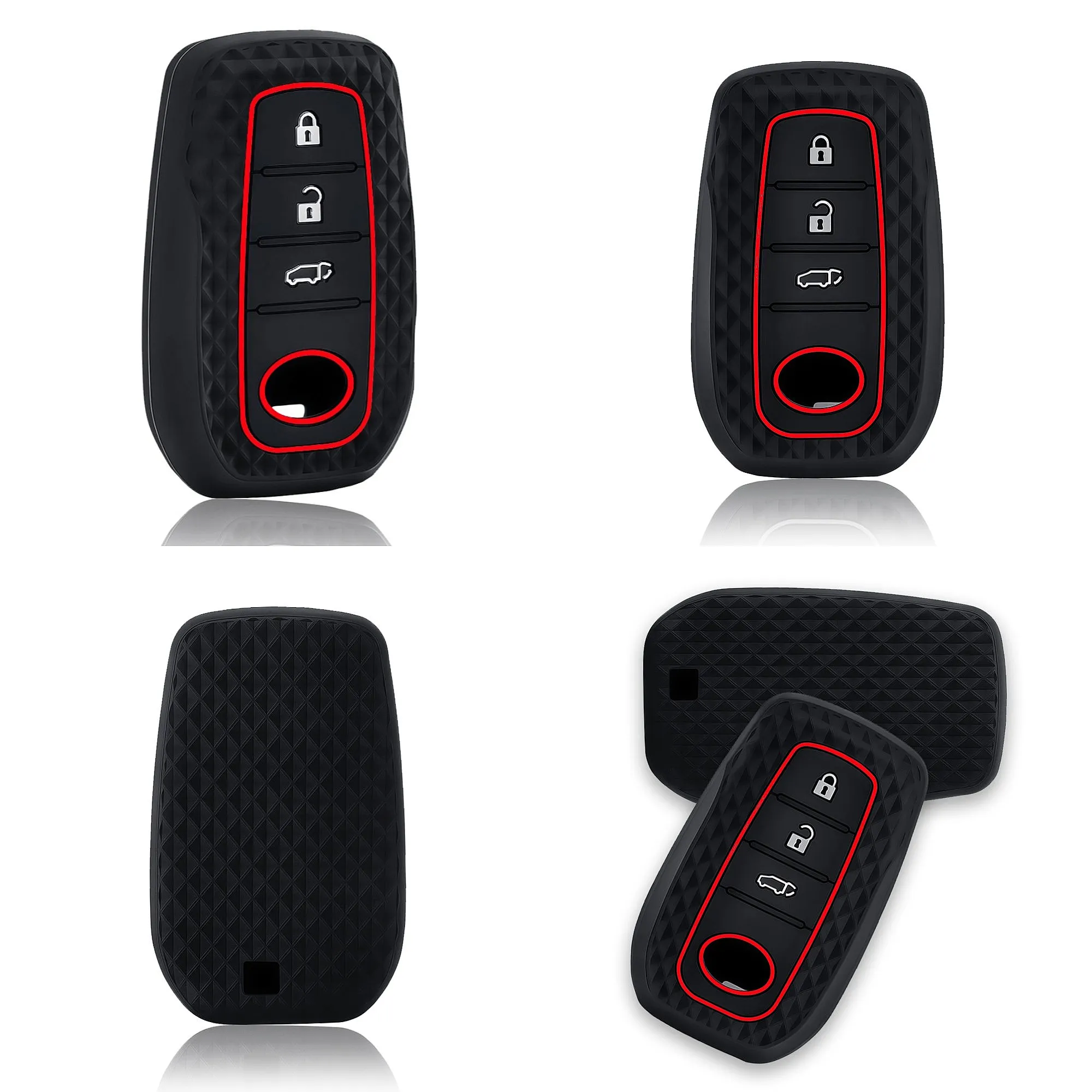 Silicone For Toyota Corolla Hatchback Cross Yaris Cross Prius Hilux Land Cruiser LC200 LC250 LC300 Car Key Fob Cover