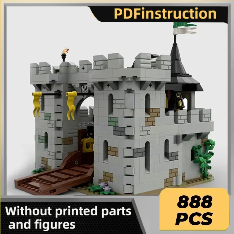

Military Castle Model Moc Building Bricks Black Falcon's Fortress Technology Modular Blocks Gift Christmas Toy DIY Sets Assembly