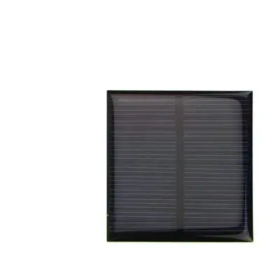 10 Buah Panel Surya 5V 90mA Epoksi 52Mm * 52Mm Panel Surya Poli Tahan Air Digunakan untuk Pengisi Daya Mainan Lampu Surya.