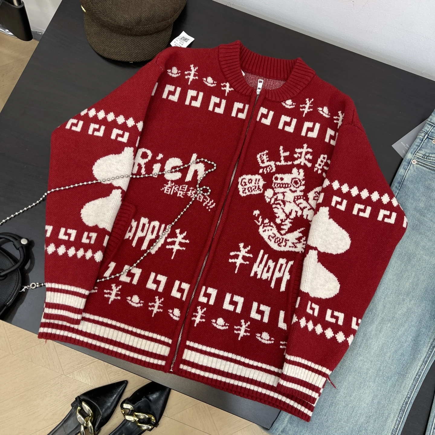 

Осенне-зимний свободный вязаный кардиган-свитер для женщин, прямого кроя, с длинными рукавами, тонкий, в стиле кэжуал