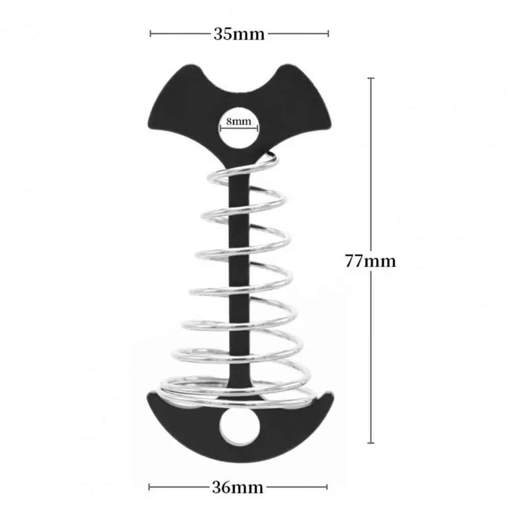 Fish Bone Nail Telescopic Spring Fish Bone Tent Nail Set Aluminum Alloy Camping Ground Pins Hiking Equipment for Travel