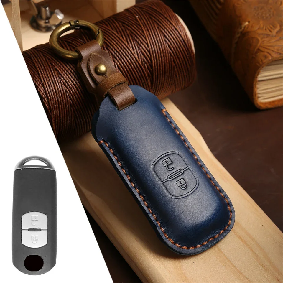 Car Key Case Cover For mazda 2 3 5 6 gh gj cx3 cx5 cx9 cx-5 cx 2020 Accessories Holder Shell Protect Set Car-Styling Key Bag