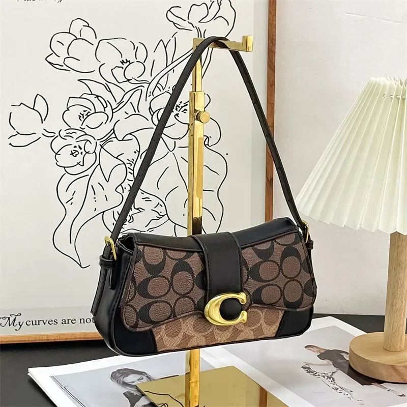 

2025 Fashion Mahjong Bag - Shoulder Bag with Short Chain, Extension Buckle for Crossbody/Underarm, Office Light Luxury
