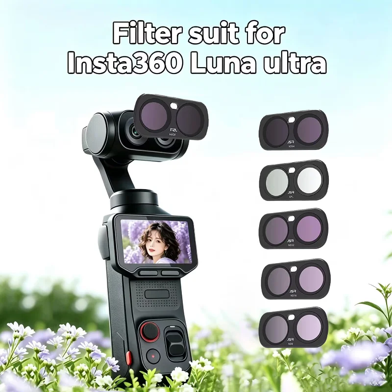 Magnetic Lens Filter For Insta360 Luna Ultra ND Dimmer UV CPL Star Night ND8 ND16 ND32 ND64 Black Mist Optical Glass Lens Filter