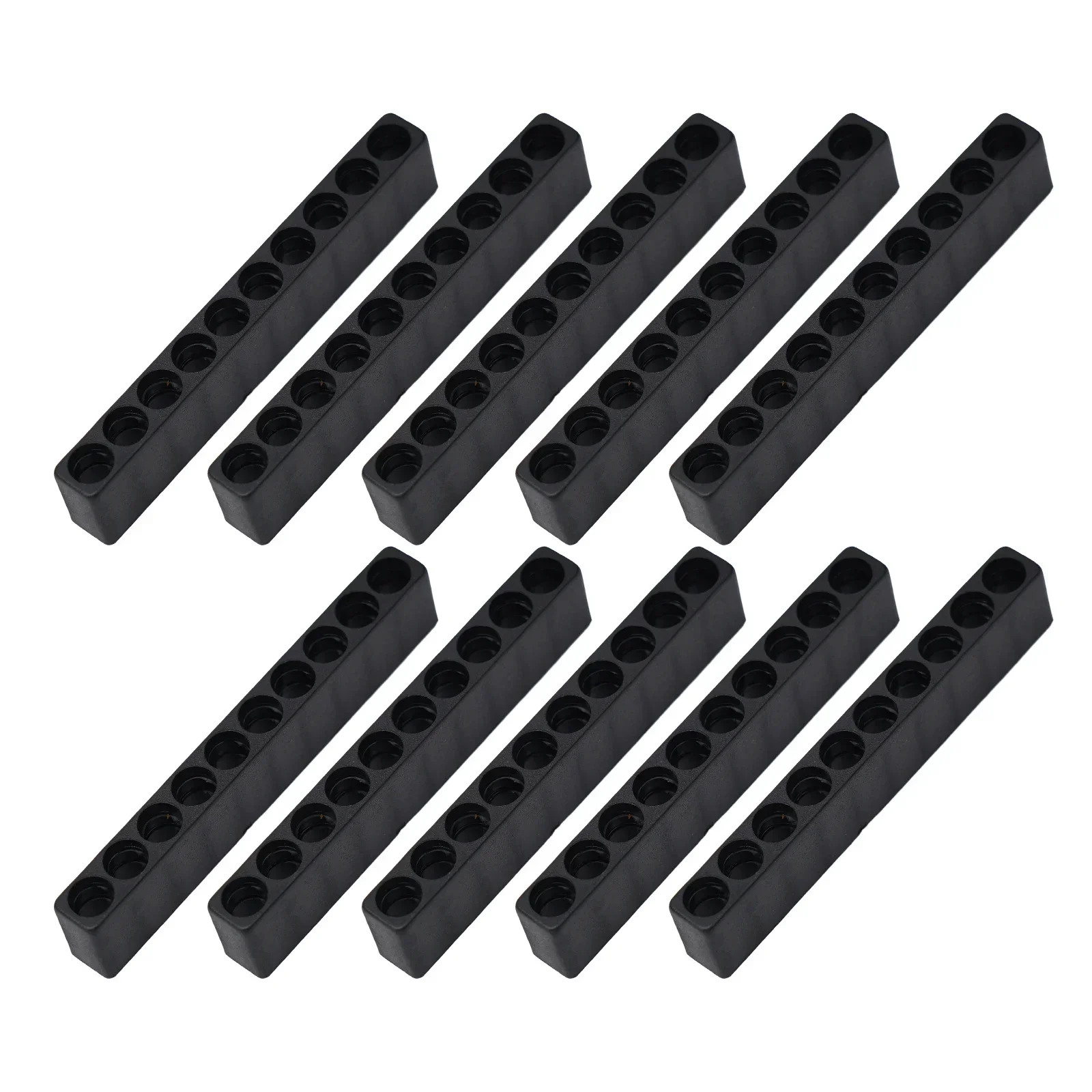 10Pcs Bit Holder 10 Hole 1/4 Hex Shank Screwdriver Plastic Screwdriver Storage Soft Rubber Organizer Head Drill Bit Stand Case