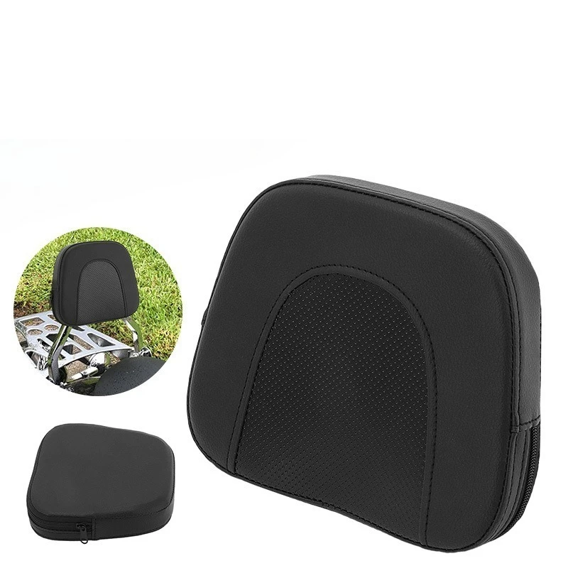 

Motorcycle accessories, suitable for the modification of cruiser motorcycles. Mesh surface, black square backrest backpack