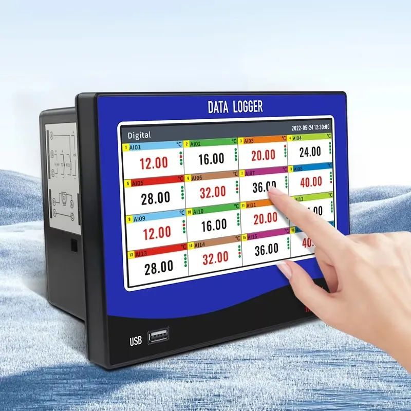 

Multi Channel Paperless Recorder GT72R Model Thermocouple RTD Voltage Current Signal Modbus RTU TCP Communication OEM