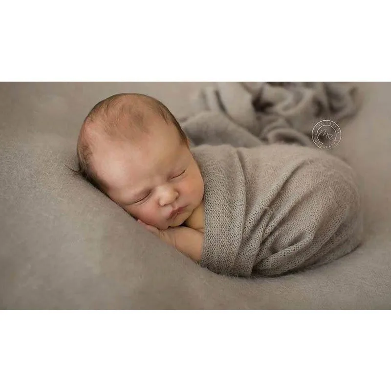 Puntelli per fotografia neonato avvolgimenti per bambini Swaddle accessori per riprese fotografiche Studio fotografico coperta lavorata a maglia