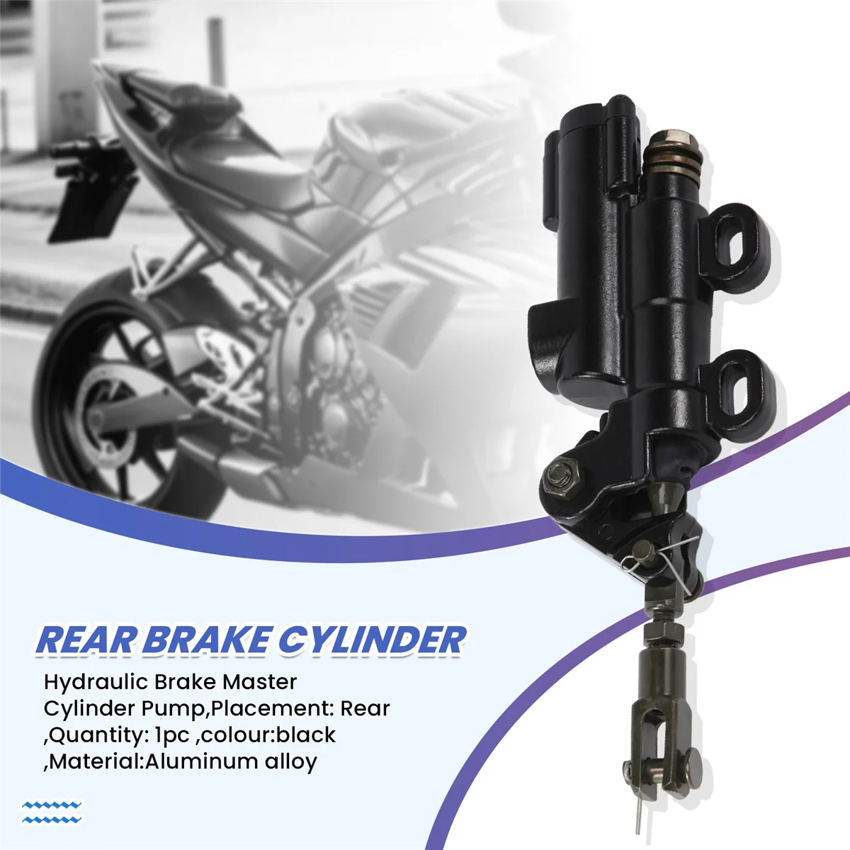 Universal Motorcycle Rear Hydraulic Brake Master Cylinder Pump for ATV Dirt Bike