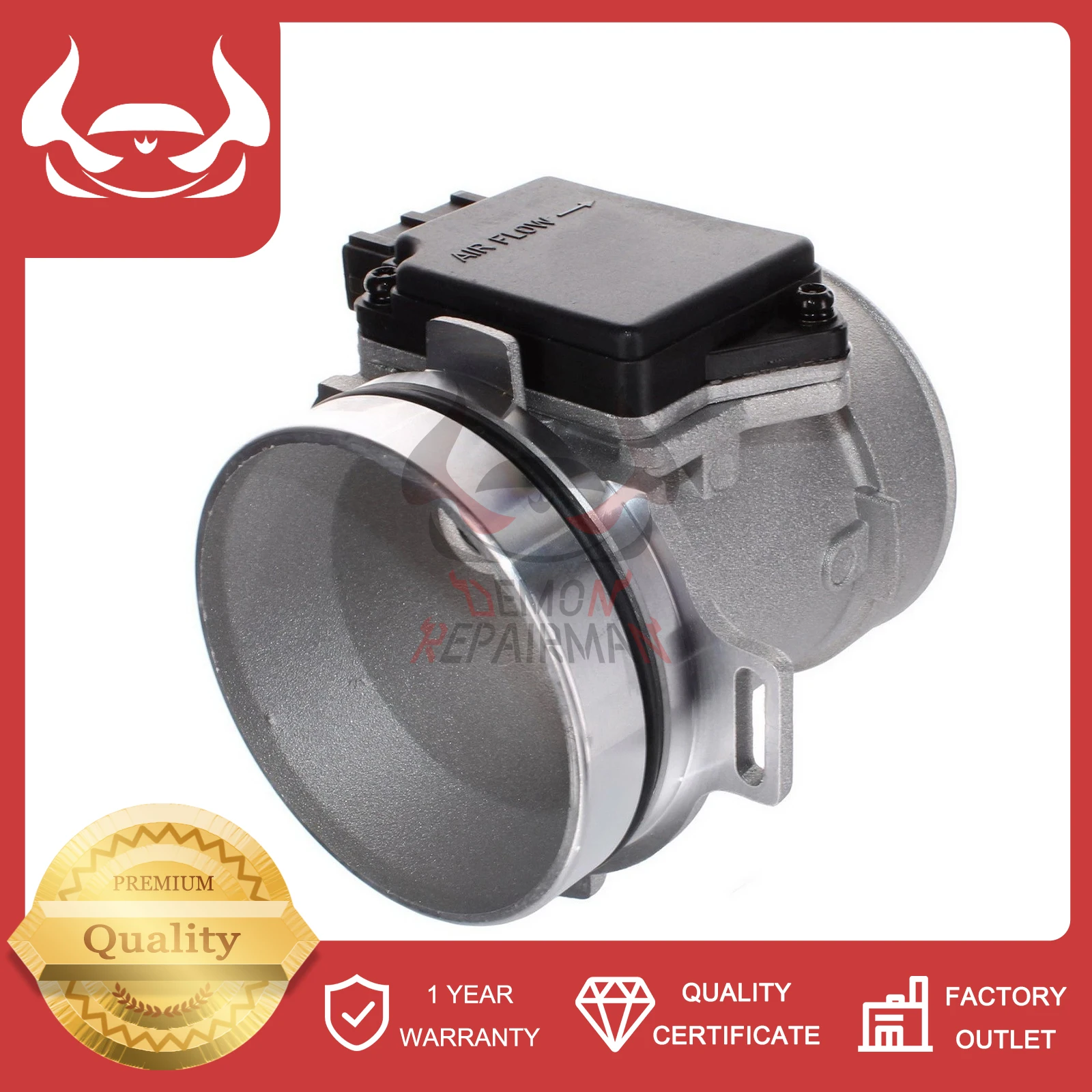 Premium Mass Air Flow MAF Sensor 93BB-12B579-BA Compatible With Ford Mondeo Escort Transit Fiesta 1.8L 2.0L 92-00 Auto Parts