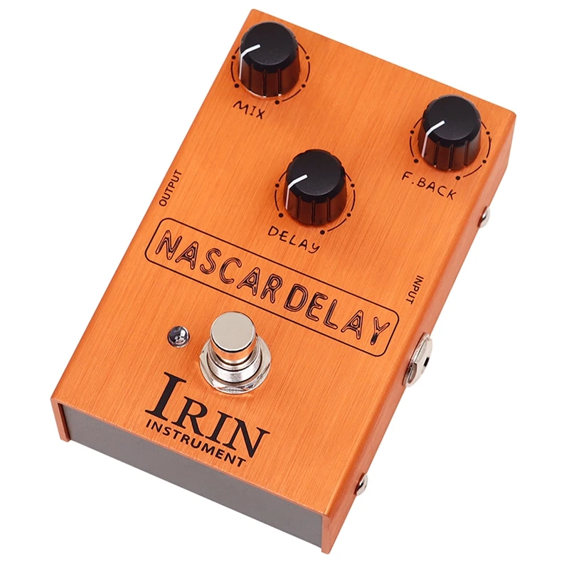 IRIN Electric Guitar Effector Pedal Amplification Simulator Speaker Tone Simulation Delay Single Block Effector Aluminum Alloy