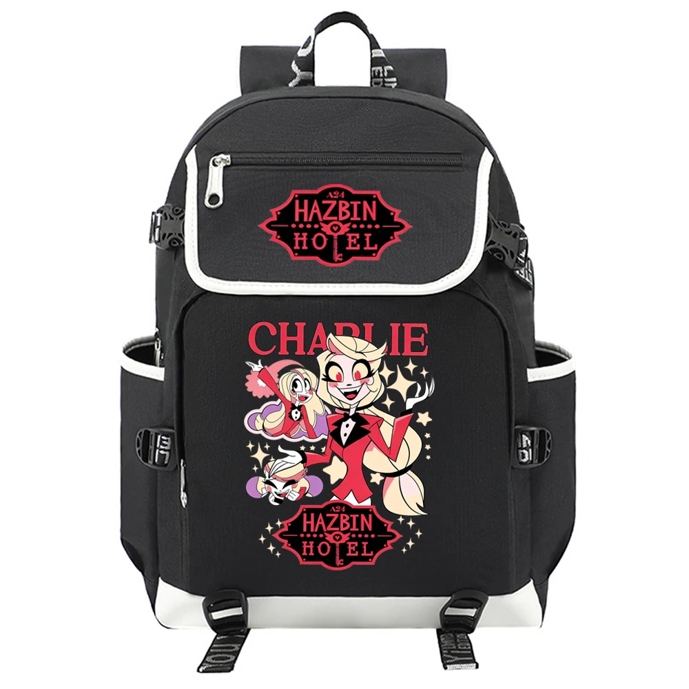กระเป๋าเป้สะพายหลัง Hazbin Hotel Vaggie รุ่นฮิตปี 2025 สำหรับใส่แล็ปท็อป เหมาะสำหรับวัยรุ่น นักเรียน นักศึกษา ทั้งชายและหญิง ใช้เป็นกระเป๋าหนังสือหรือเป็นของขวัญ