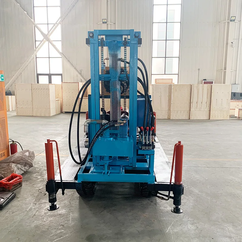 Farm Irrigation Crawler Borehole Drilling Machine High Performance Water Well Drilling Rig Certified Manufacturer Wholesale