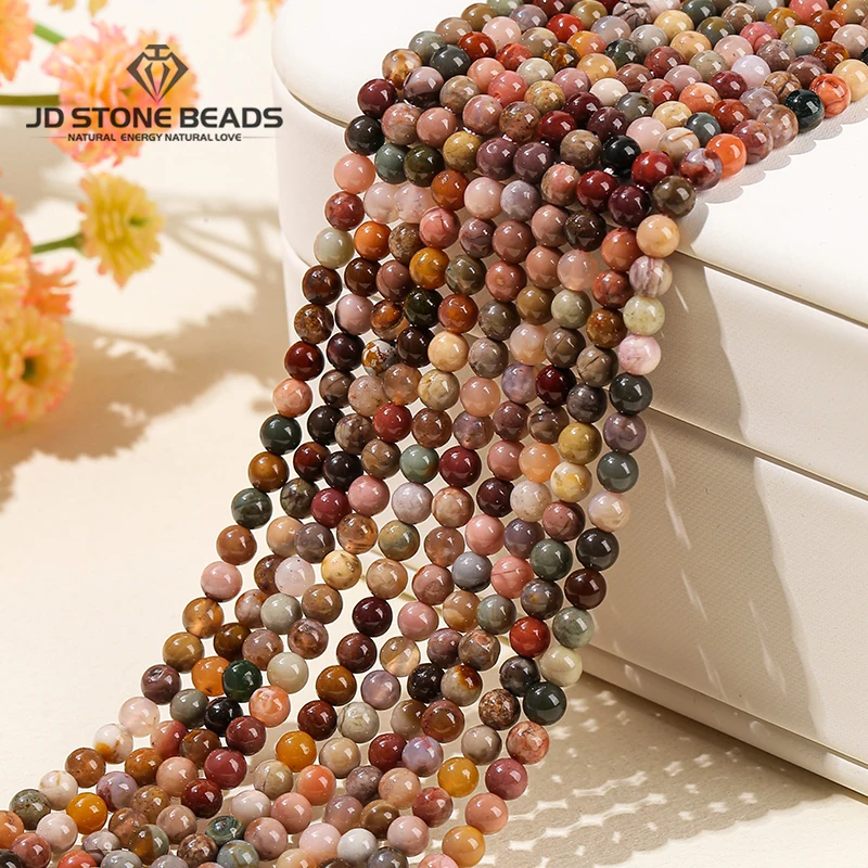 

2MM Natural Alxa Stone Bead Round Loose Spacer Gemstone Bead for Jewelry Making DIY Bracelet Necklace Accessories Wholesale