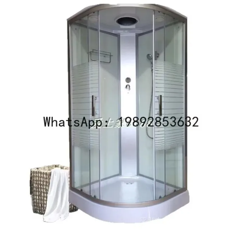 Integrated shower base - non-slip, arc-shaped, easy-to-install, all-in-one design