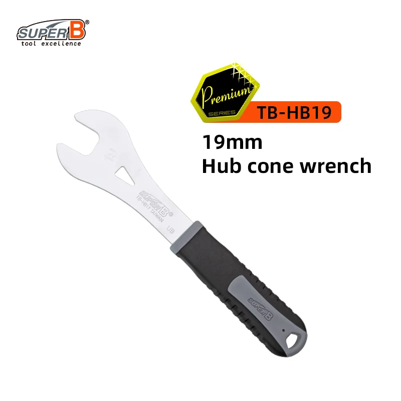 Super B Professionele Hub Cone Wrench 13-19 mm Spec Hoge kwaliteit staal Stevig en duurzaam Fietsreparatiegereedschap