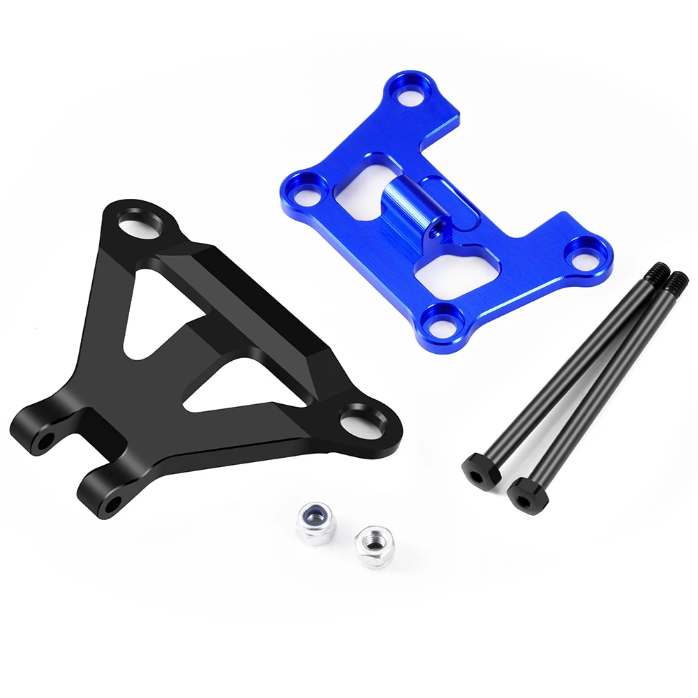 AXSPEED  Aluminum Alloy Strengthen Rear Bulkhead Link Front Bumper Mount for Traxxas 1/16 Mini Maxx 2S RC Car Upgrade Parts