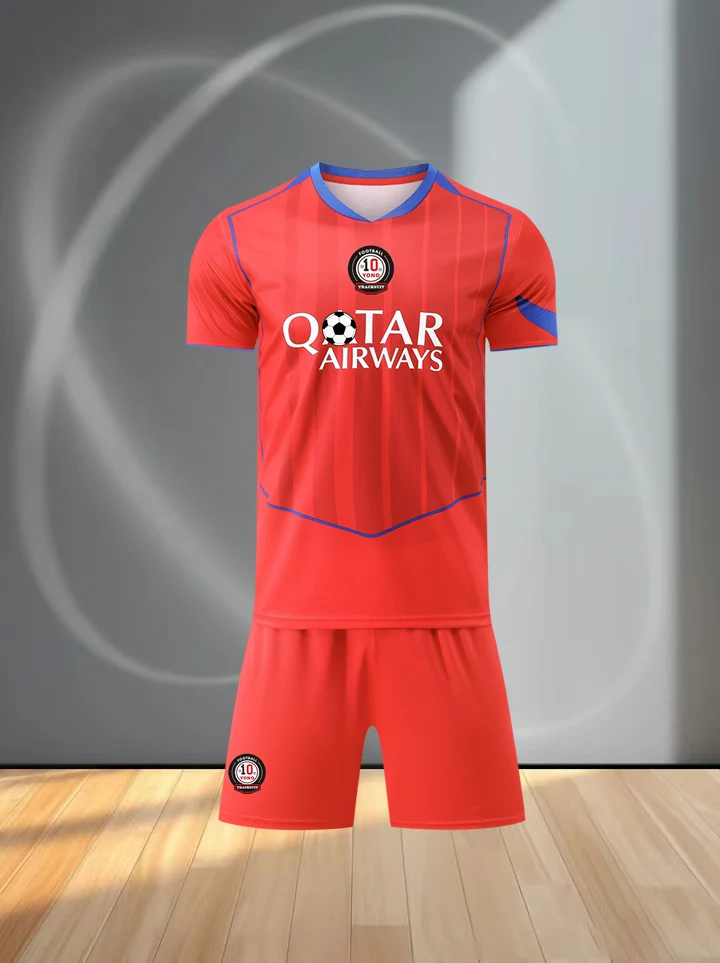 High-quality Breathable T-shirt and Shorts Football Set