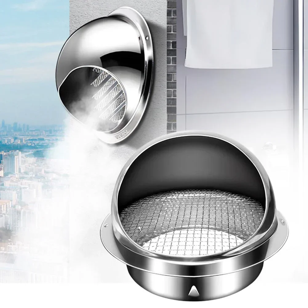 Anti Ct Grill Louvres Stainless Steel Round Brushed Wall Vent Outlet A Must Have for Efficient Air Circulation