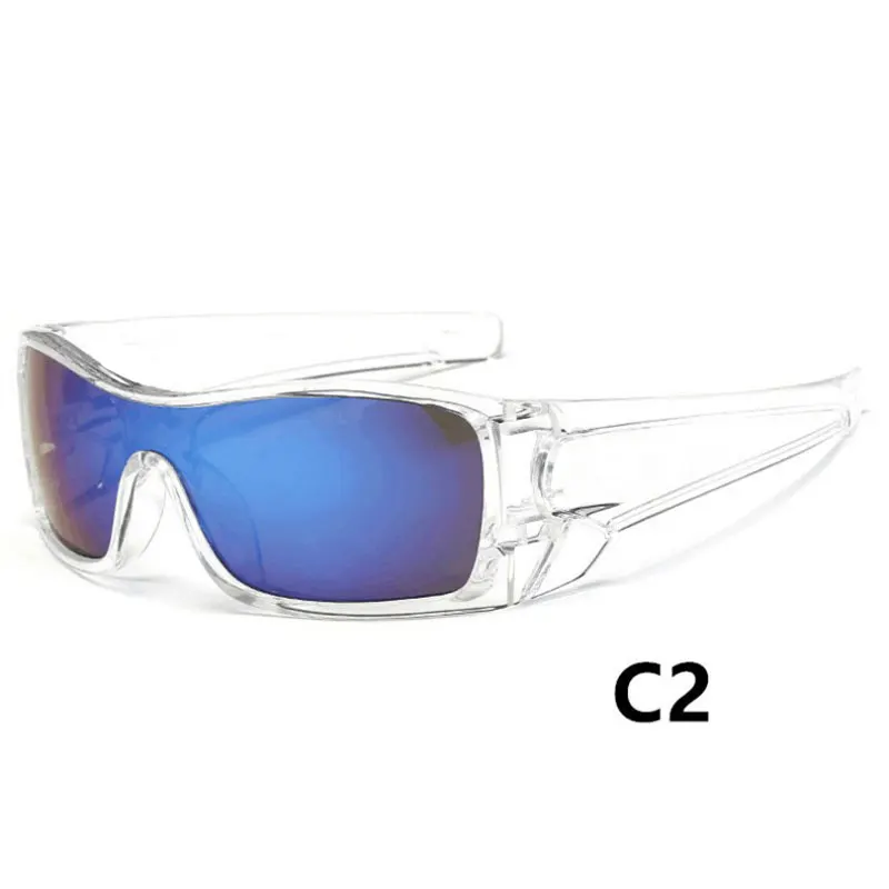 أزياء مربع نظارات شمسية رياضية الرجال النساء الفاخرة العلامة التجارية مصمم نظارات شمسية للذكور القيادة الصيد مستطيل النظارات