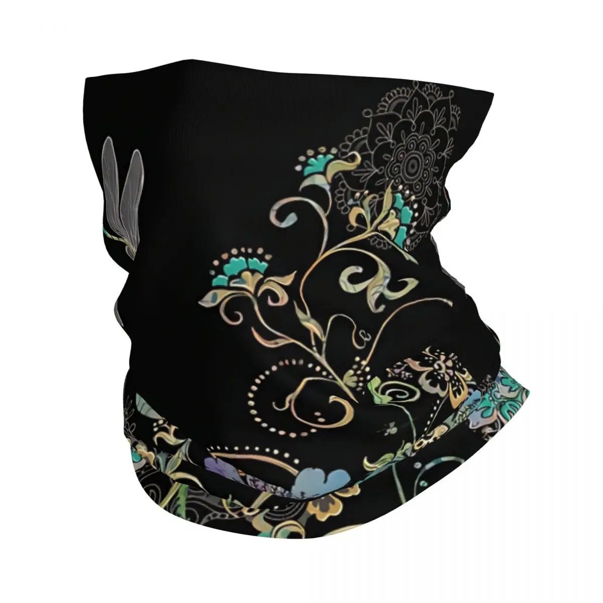 Dragonfly Bandana Neck Cover Printed Wrap Scarf Multi-use Cycling Riding for Men Unisex Thin