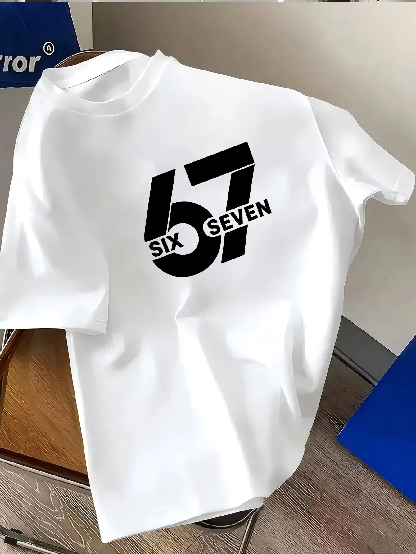 

Men's casual sportswear short-sleeved shirt, trendy 2D print pattern, elastic and comfortable, suitable for sports, travel,