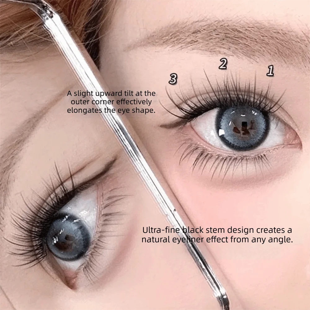 60개 클러스터 블랙 셀프 접착식 인조 속눈썹 8-12 - Eyelash Extension No 8 리뷰 및 가격