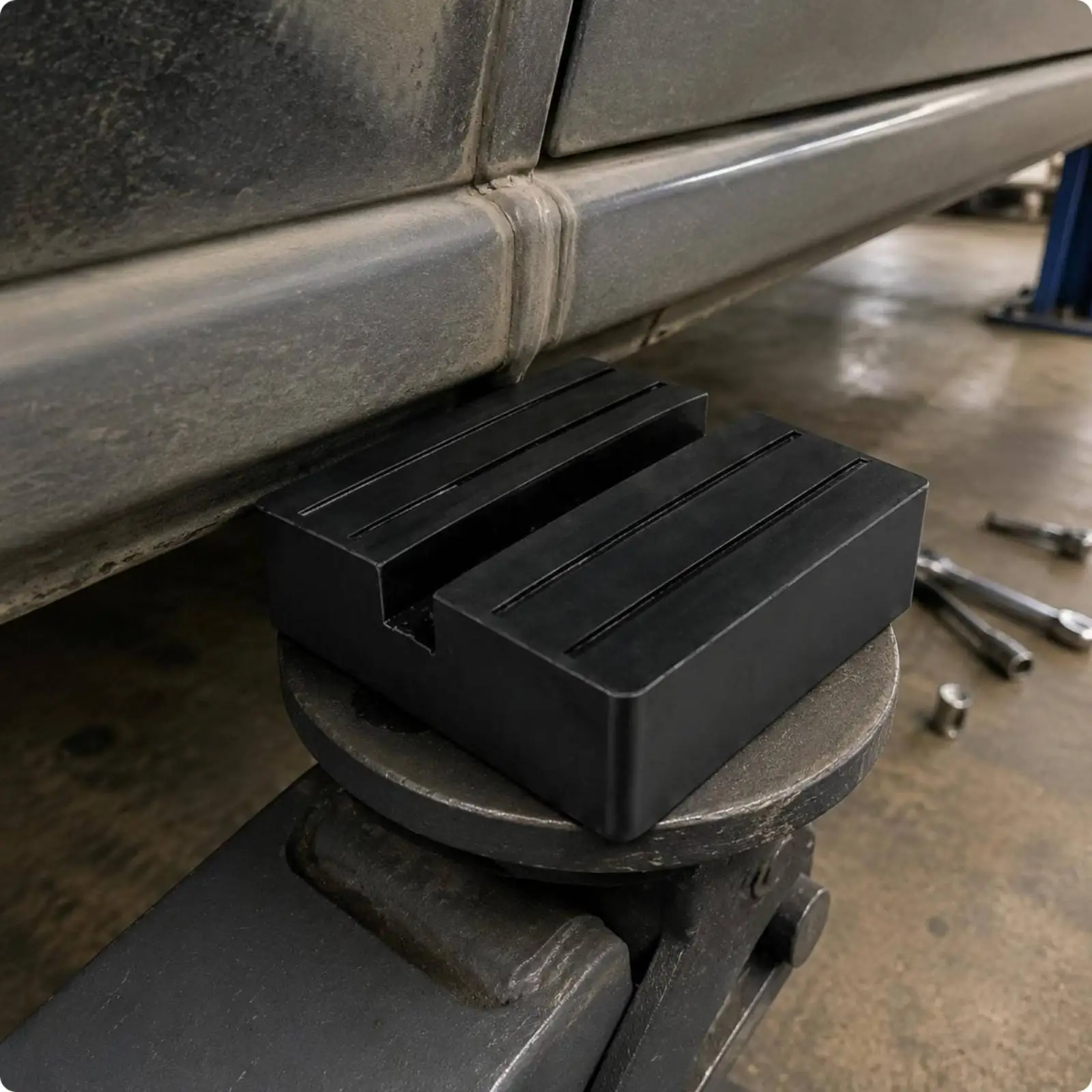 Hydraulic Rubber Pad Anti Slip Car Lift Support Block Durable Jack Base Universal Protector for Workshop and Home Garage