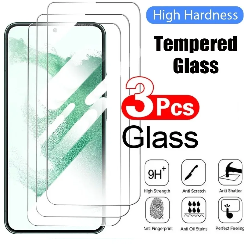 3 Stück HD gehärtetes Glas für Samsung A13 A23 A33 A53 Displayschutzfolie