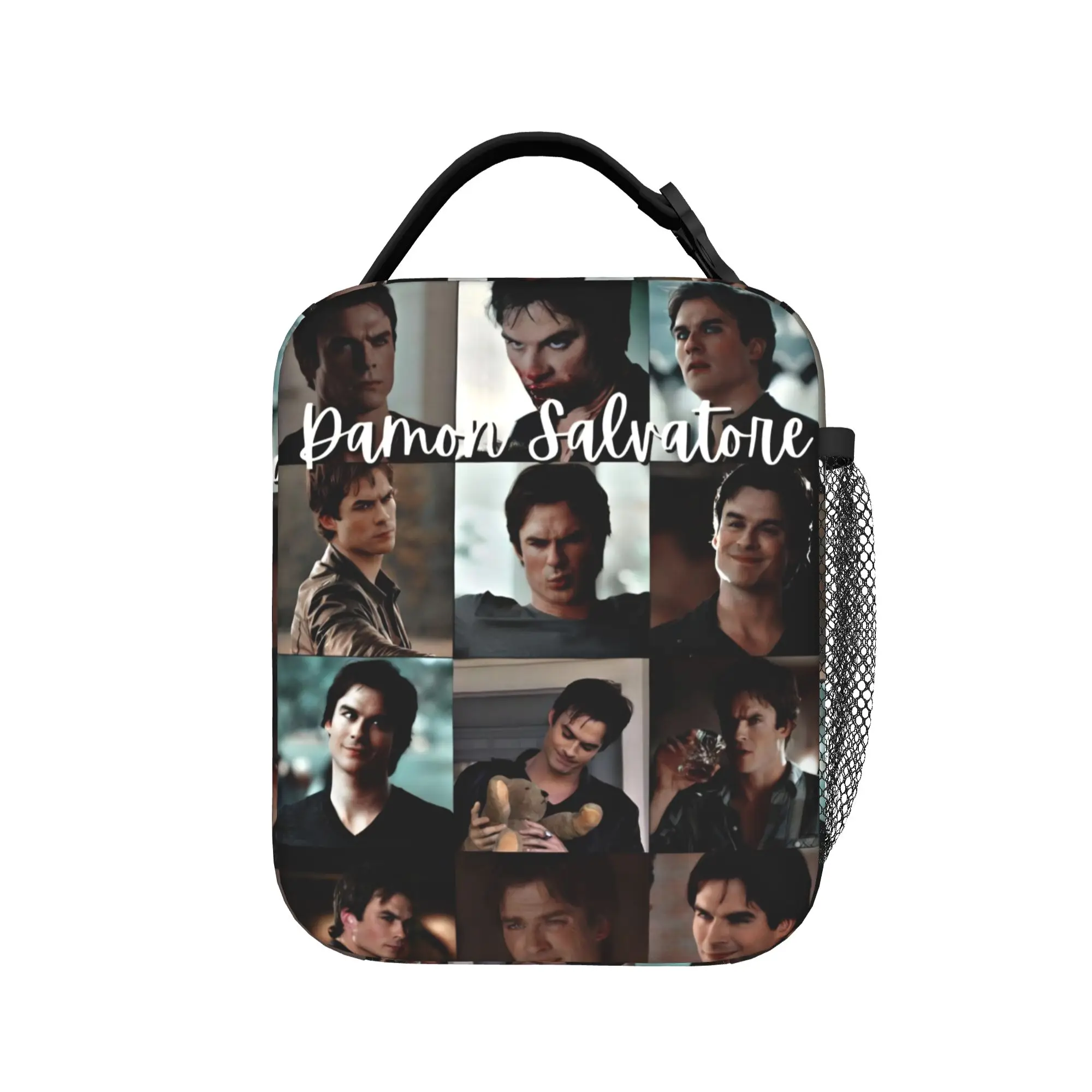 The Vampire Diaries Resuable Movie Lunch Bag For Unisex  Picnic Graphic Lunch Box Retro Waterproof Tote Food Bags