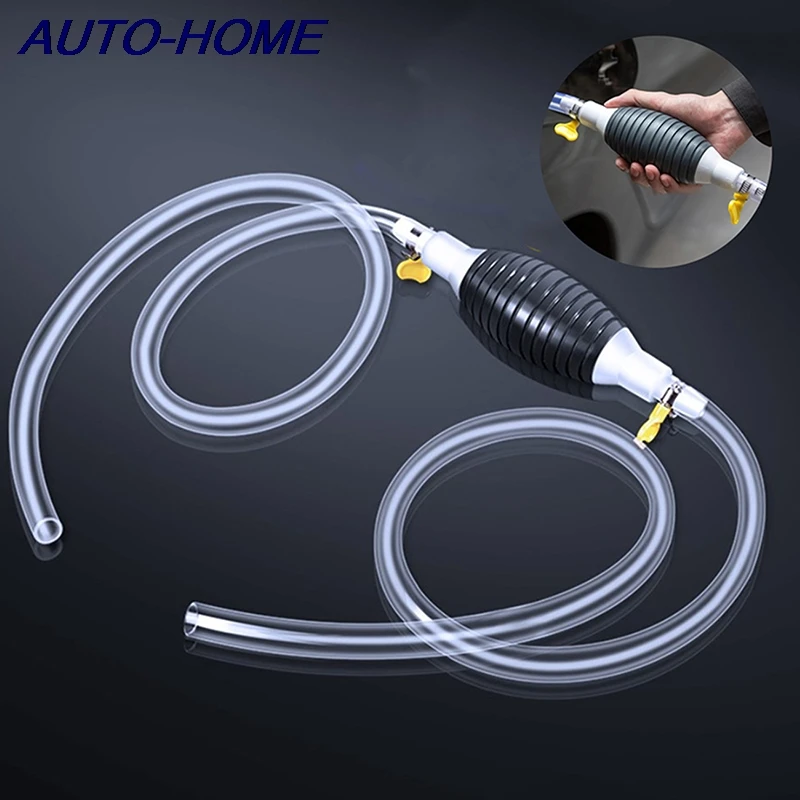 Bomba de combustible Manual para coche, sifón Ahorrador de Combustible, transferencia de aceite, gasolina, diésel, líquido, Manual