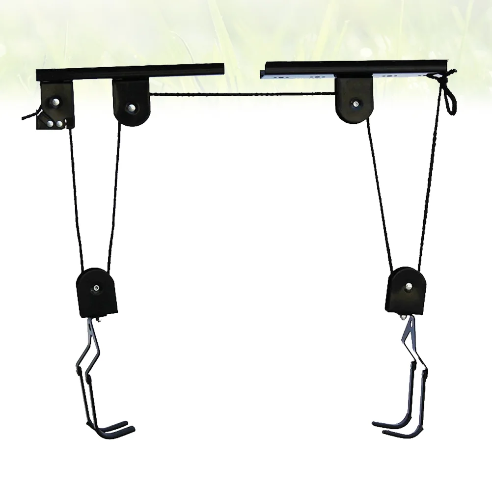 Mountain Bike Storage Hooks Stands Heavy Duty Bike Hangers 25KG (Black) bike wall hook bike wall storage rack