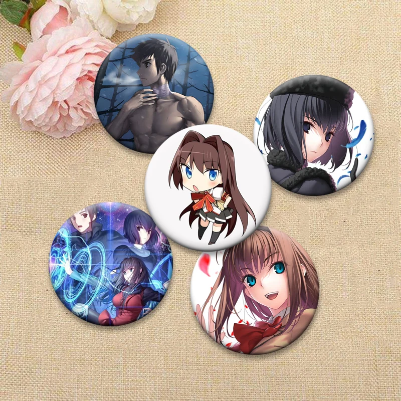 Anime Witch on The Holy Night Brooches Maho‑Yo Comic Pins Aoko Aozaki,Alice Kuonji Cartoon Badge Bag Accessories Jewelry Gifts
