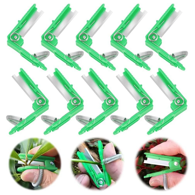 Podadores de polegar selecionador de polegar, ferramenta de colheita de vegetais, pepino, feijão e selecionador de uva, removedor de barba e folhas