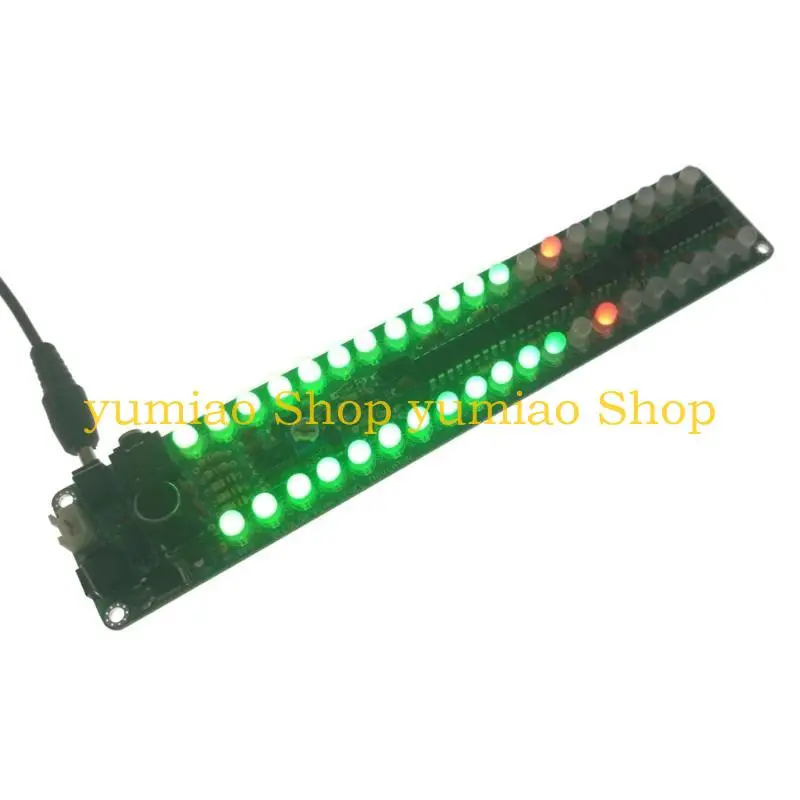 

587B Модернизированный светодиодный анализатор звукового спектра, индикатор уровня, комплект DIY Electoronics, набор для пайки,