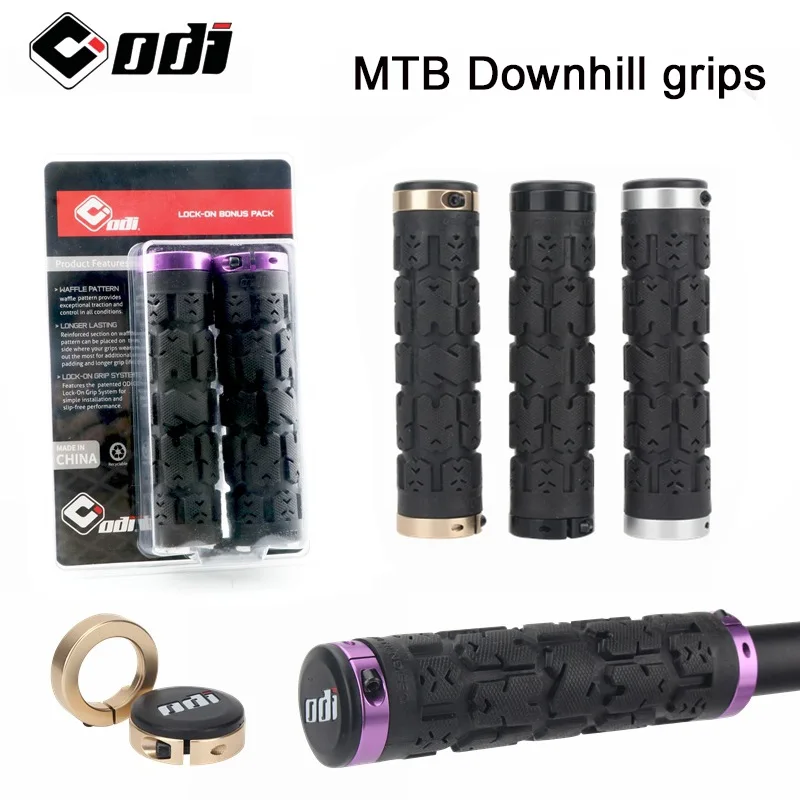 Puños ODI Downhill Rogue para bicicleta de montaña, con bloqueo, antideslizantes, con absorción de impactos, para manillar de bicicleta de montaña y carretera.