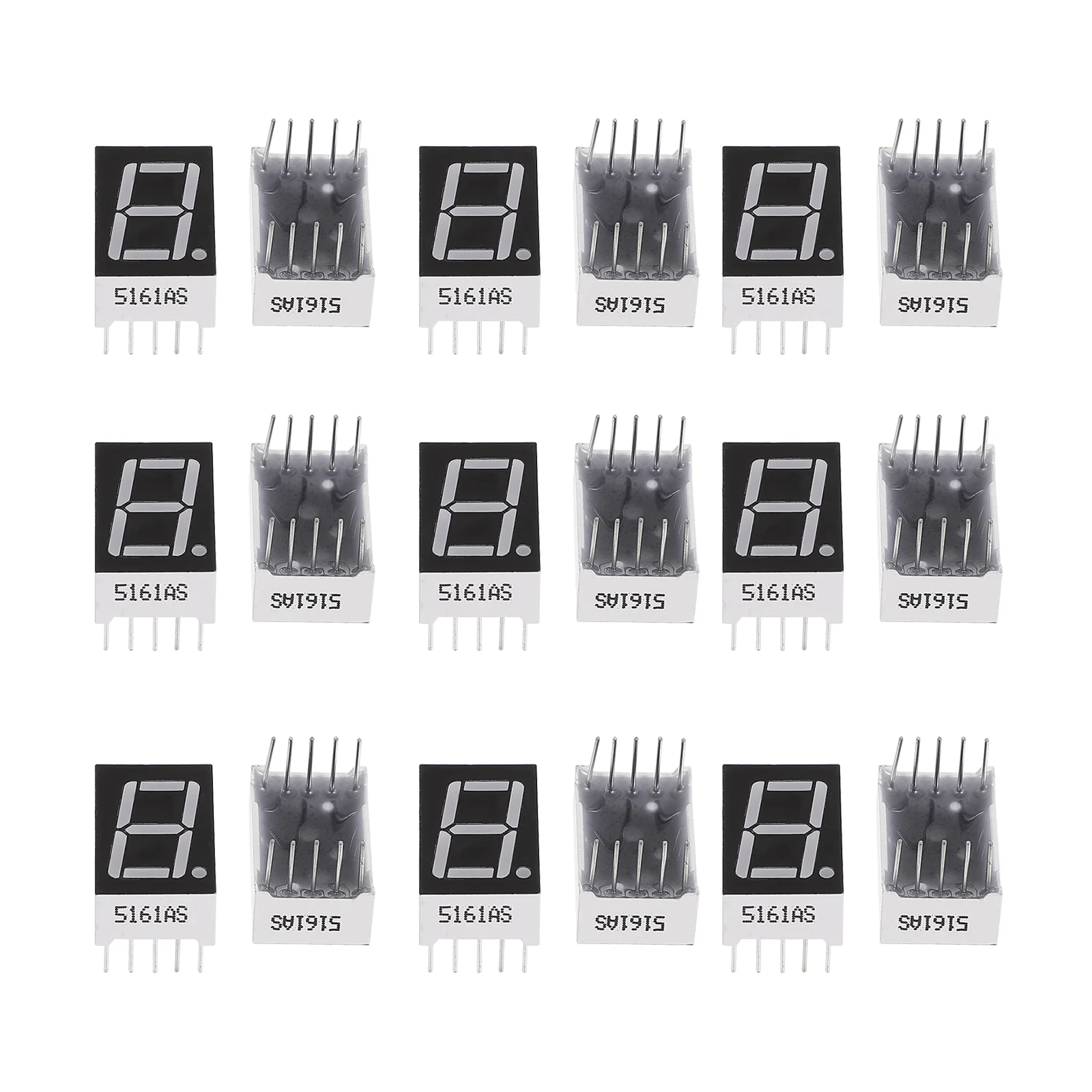 20 Pcs Highlight Digital Tube Segment LED Display Common Anode Screen Module Drive Chip Alloy