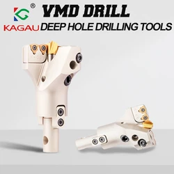1PCS VMD Interner Kühlmittel-Tieflochbohrer Großer Durchmesser 45-160mm U-Bohrer CNC-Drehmaschine Bohrwerkzeuge mit WCMX WCMT-Einsätzen
