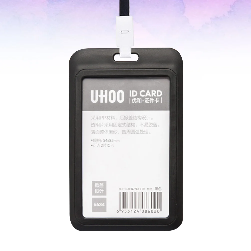 Badge Holder Lanyard Bus Bag Polypropylene Cover Work Protector ID Card Sleeves