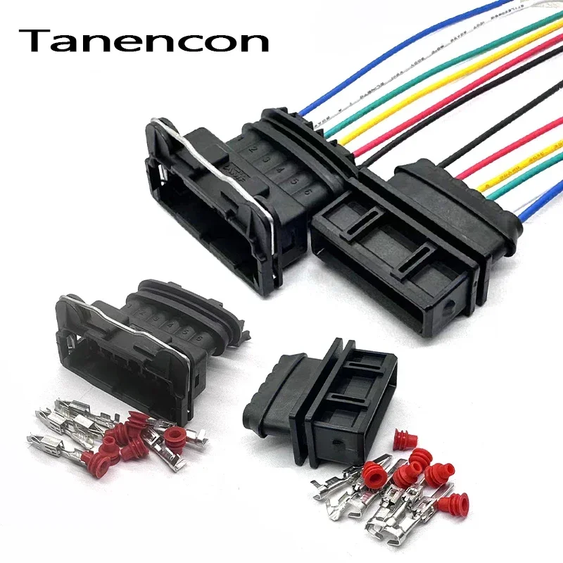 

6 Pin Auto waterproof connector Accelerator pedal position sensor Wire harness Plug 282236-2 282767-2 1928402603