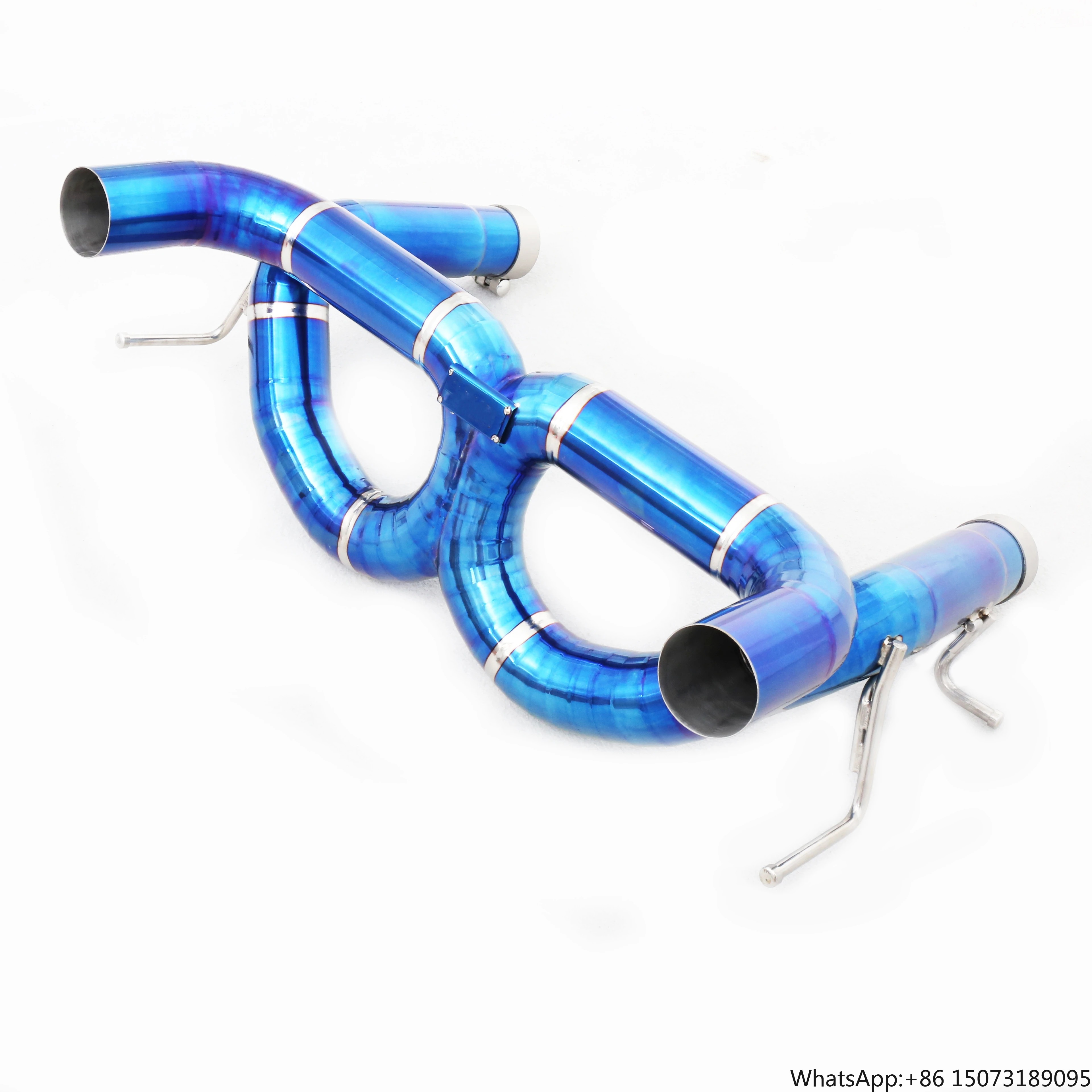 Custom Designed 304 Stainless Steel/Titanium Valved Exhaust System Perfect Fit for F8 3.9T V8 Engine