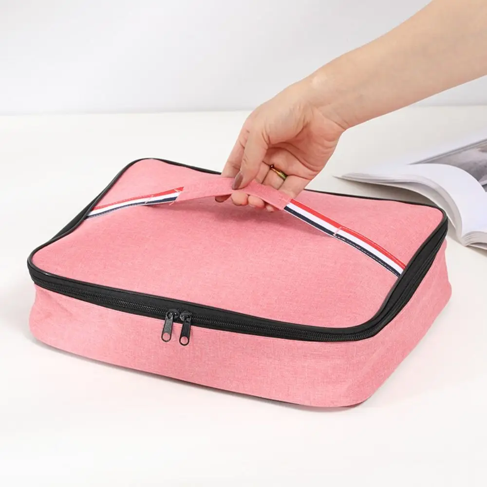 Convenient Thick Simple Large Oxford Square Insulation Bag Lunch Bag Food Thermal Bag Milk Bottle Case