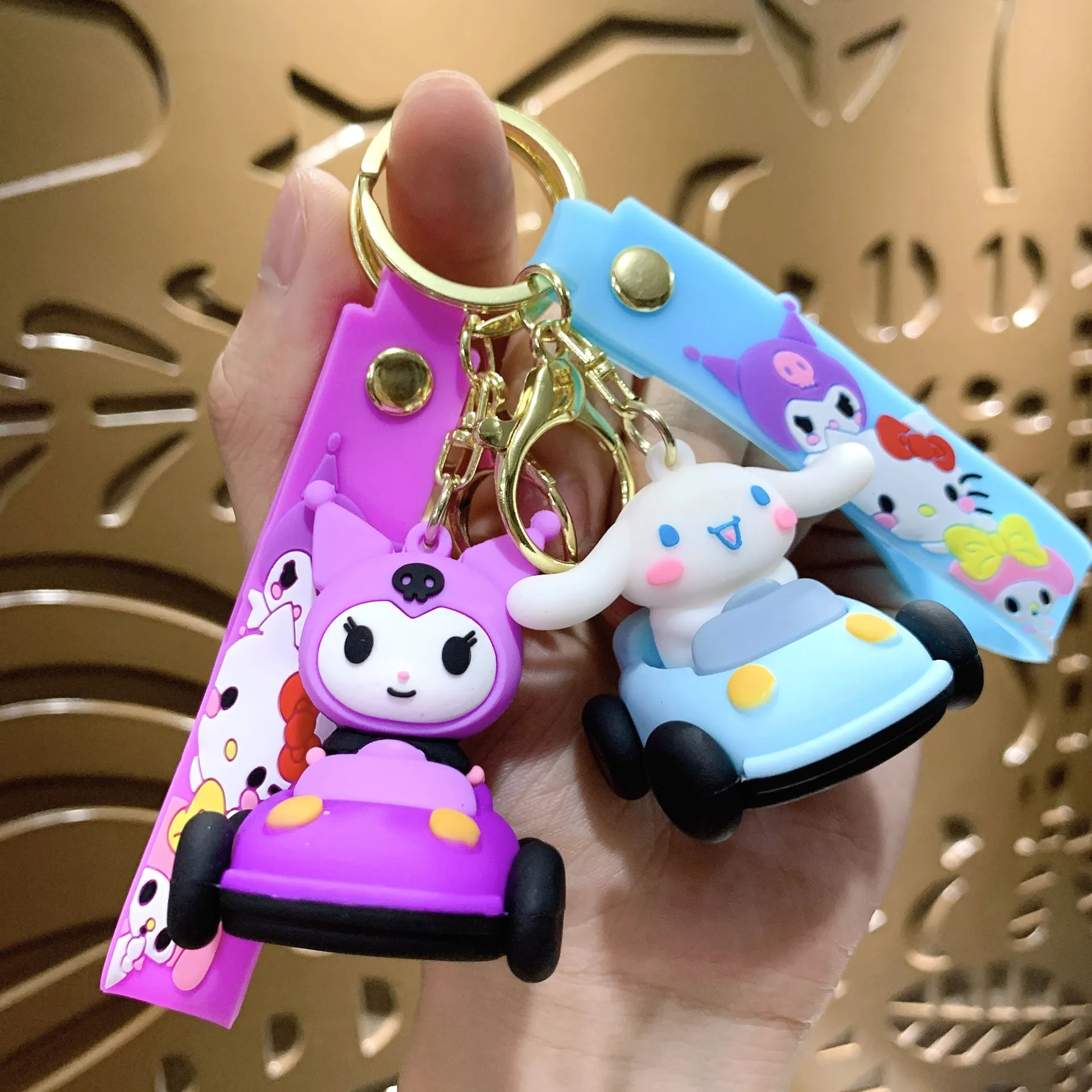 

Брелок Kuromi, милый Cinnamoroll, рыба-клоун My Melody, кукла Hello Kitty Pochacco, автомобильный брелок, сумка в стиле пары, очаровательный подарок