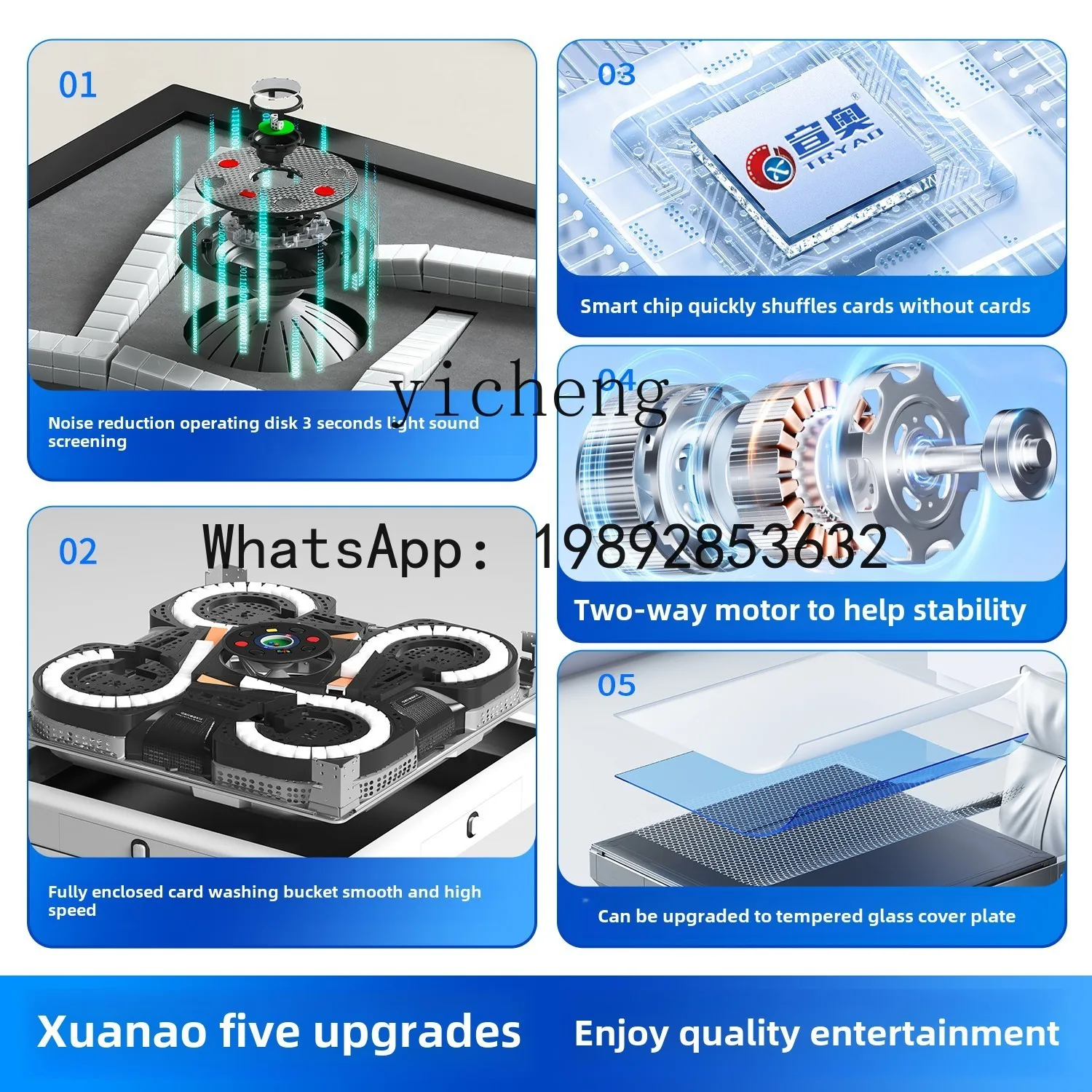 rotor mahjong table roller coaster bass dining table integrated dual-purpose automatic mahjong machine