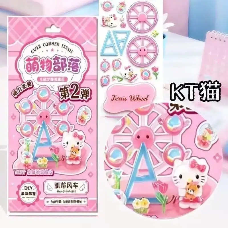 Neue angesagte 3D-Kristallaufkleber, niedliche Kawaii-Cartoon-Haustierfiguren, gestapelte Aufkleber, handgemachte DIY-Partygeschenke – Detail 16